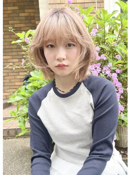 アンサム 二子玉川店(UNSOME) 【二子玉川】ハイトーン/ボブ/ミルクティーベージュ