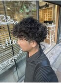 波巻きパーマ/シャドウパーマ/フェザーパーマ/メンズカット