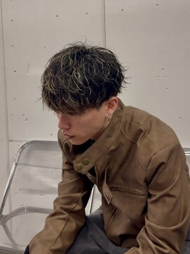 カイ(X) アイロンセット風パーマ×ハイライト