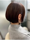 似合わせショート/ショートボブ/マロンベージュ/江坂