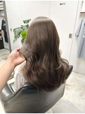 艶感モカベージュ/韓国レイヤーカット/プルエクステ/紙質改善