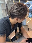 MEN’S HAIR/グレージュ/フェザーパーマ/メンズバレイヤージュ
