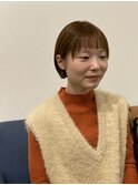 耳掛けショートボブ