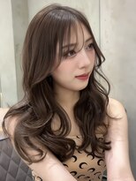 ロンドメリア 天神大名店(Lond Melia) 小顔に見せるミディアムヘア/韓国ヘア/ダブルカラー