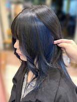 フーバイケンジ(fuu + KENJE) 幅広めブルーインナーカラー/mai