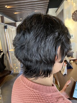 アンツ サザンリゾート 茅ヶ崎店(ANT'S Southern Resort) 30代40代50代　個性派ウルフスタイル　ウルフパーマ