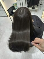 ジーナ 吉塚(Zina) 透け感オリーブブラウン【福田れん】吉塚 博多 美容室 髪質改善
