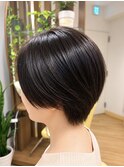 【マッシュショートくびれショート黒髪ショートレイヤーボブ】