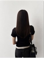 カスミ 霞(KASUMI)&nbsp;艶ブラウン　Glossy Brown×Natural Straight