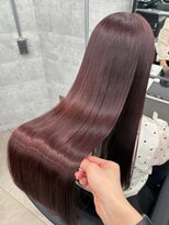シンシア ドゥエ 新宿(CYNTHIA DUE)&nbsp;【髪質改善//HITOMI】 縮毛矯正・ストレート/ダークパープル  