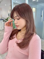 アール ヘアー デザイン(r hair design)&nbsp;サラツヤロングベージュカラーブリーチしない透明感カラー