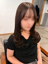 髪質改善専門店クリスプ 艶髪ブラウン×フェイスレイヤー