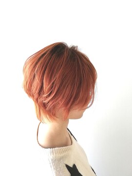 アディクト 綾瀬(ADDICT) 【ADDICT_YUKI】スモーキーオレンジ_ショート_ネオウルフ