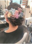 お花モリモリシニヨン