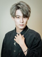 40代コンマヘアビジネスかき上げツイストパーマショートレイヤー