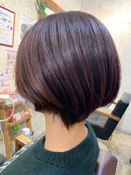 クラク 羽根木店(kuraku) ショート×レッドブラウン