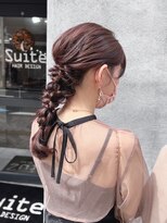 スイート ヘアデザイン(Suite HAIR DESIGN)&nbsp;ヘアアレンジ 編みおろし ローポニー