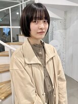 ホイ(HOI) 【カット+カラー+バイカルテトリートメント】ワイドバングボブ