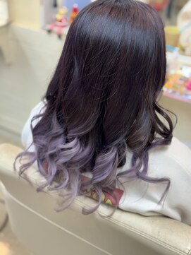 ロジーリリーヘアーズ(Rosy Lily hair's) パステルパープルグラデーション