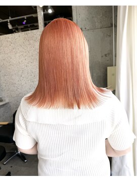 ラニヘアサロン(lani hair salon) ペールオレンジ/オレンジブラウンカラー/ハイトーン/ブリーチ