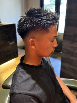 エクファフォーメン(EX-FA FOR MEN) カルマパーマ/ベリーショート/ダークアッシュ/ニュアンスパーマ