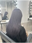 パープルカラー透明感カラーハイトーンケアブリーチ