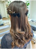 ゆるふわツインハーフアップ【品川/ヘアセット】