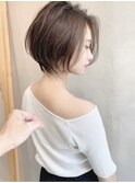 前下がり/くびれヘア/ショートボブ/[大阪箕面駅/ショート]