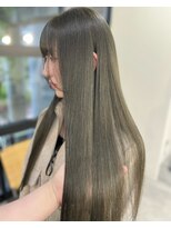 ラキングキョウト(LA KING KYOTO)&nbsp;艶感透け感オリーブグレージュベージュダブルカラー