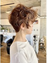 ハイジア(hygea) 20代30代40代☆くせ毛カット☆前下がりショート☆マロンベージュ