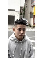 バーバーブロス(BAR BER bro's)&nbsp;スパイキーショートアフロ/浦安/メンズパーマ/針金パーマ