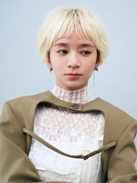 ヘアサロンガリカアオヤマ(hair salon Gallica aoyama) 小顔ナチュラルマッシュショート/ハイトーンショートボブ