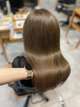 アイノアシェール 西宮(AInoa Cher) 【極上の髪質改善】プレミアムカラーエステ/くすみベージュ