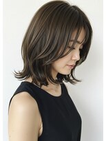 アントワープトーキョー(antwerp TOKYO)&nbsp;30代40代50代外ハネミディアムレイヤー髪質改善酸性ストレート