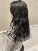 20代30代大人可愛いボブウルフくせ毛風パーマアッシュブラウン