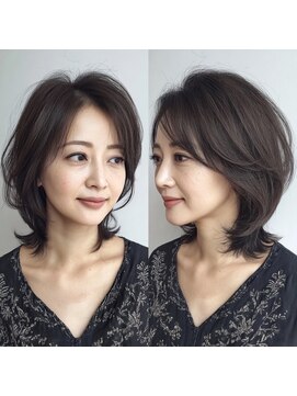 ハーツ(Heart's) 白髪ぼかしハイライトアッシュグレージュ