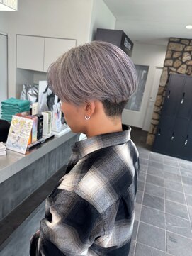 ガルボヘアー 桟橋店(garbo hair) ハイトーンシルバーカラー20代30代40代