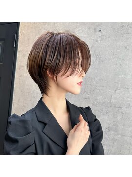 アグ ヘアー ネスト 茨木店(Agu hair nest) 大人ショートボブ 20代30代40代ヘア 小顔 大阪クビレ茨木
