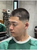 MEN'S/バズカット×ミドルフェード/ボウズ