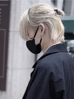 メンズサロン ガウディ 三宮店(men's salon Gaudi)&nbsp;メンズロングボブウルフ×ハーフアップ×ブリーチハイトーン