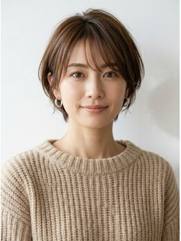 ハナハナプラス(hana hana+)の写真/30・40代に大好評！骨格と髪質に合わせた大人上品ショート＆柔らかなツヤカラー