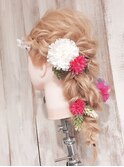 【AnFyeforprco】花飾り♪編み下ろしヘアアレンジ★