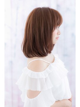 ミック ヘアアンドビューティー 大山店(miq  Hair&Beauty) 斜めバング×前下がり☆暖色系カラーワンカールb