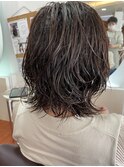 大人かわいいミディアムヘア