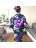 ヘアセット(アップ)+浴衣着付け　￥6300