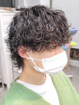 フィフス 原宿(fifth) 波巻きツイストスパイラルパーマツーブロックマッシュコンマヘア