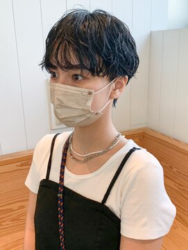 アイティーバイアルバム 藤沢店(IT by ALBUM) ショートパーマ_グレージュカラーボブウルフ_ba403471