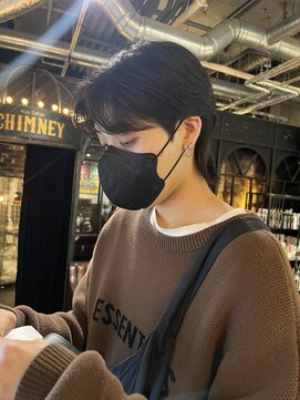 ノラ ヘアーサロン(NORA HAIR SALON) センターパートウルフ