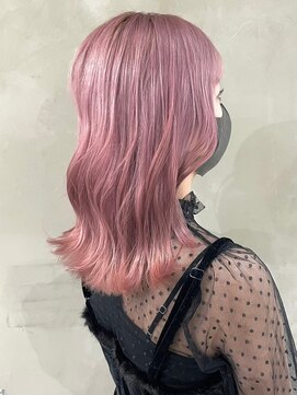 ゲーム 渋谷店(GAME) ダブルカラーピンクベージュケアブリーチハイトーン髪質改善