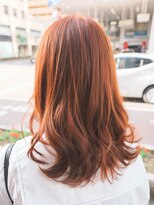 ボアップ(boappu)&nbsp;#オレンジカラー# オレンジベージュ#韓国ヘア#ブリーチなし